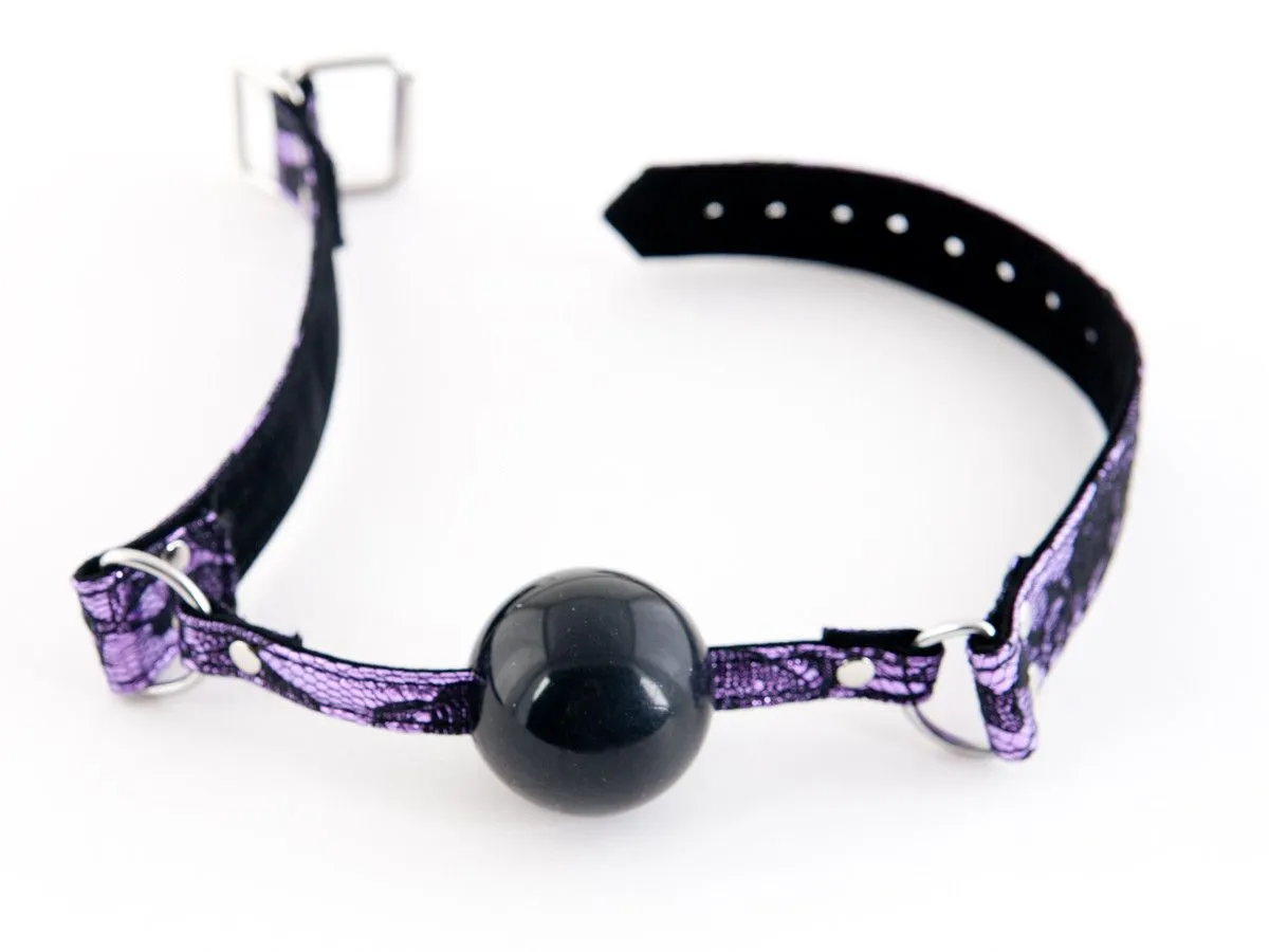 кляп toyfa marcus на кружевном ремешке, силикон, розовый, 62 см в России