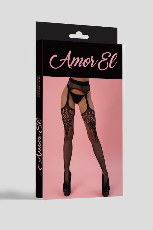 Эротическое чулки с поясом palma (s/l) черные в России