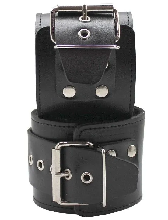 Наручи декоративные широкие Подиум на меху, черные