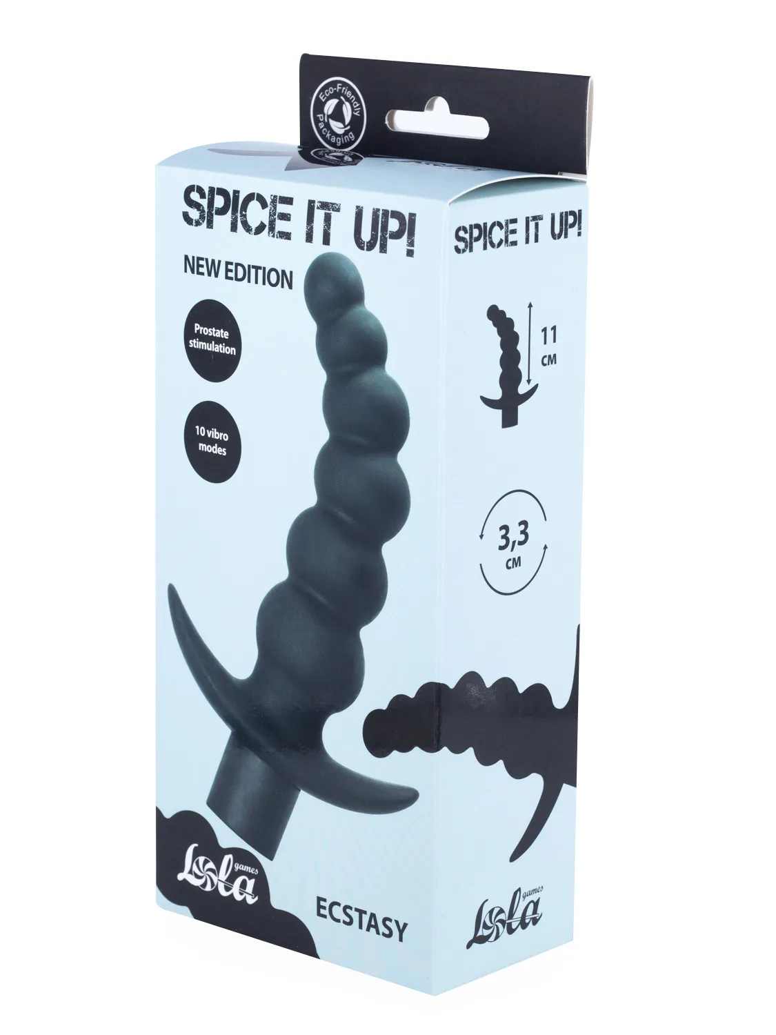 анальная пробка с вибрацией spice it up ecstasy black 8009-01lola в России