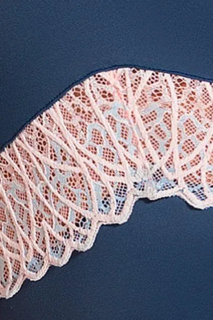 Эротическое корсет lapin rose selina синий в России