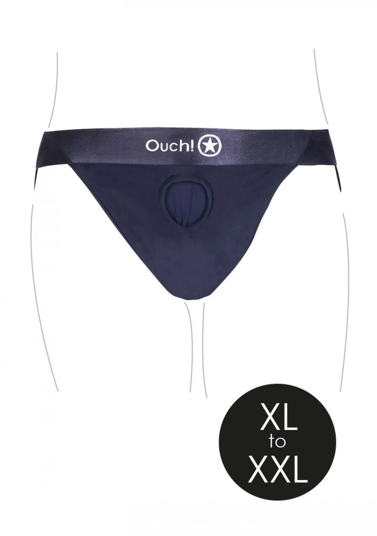 трусики для страпона с вибропулей - xl/xxl в России