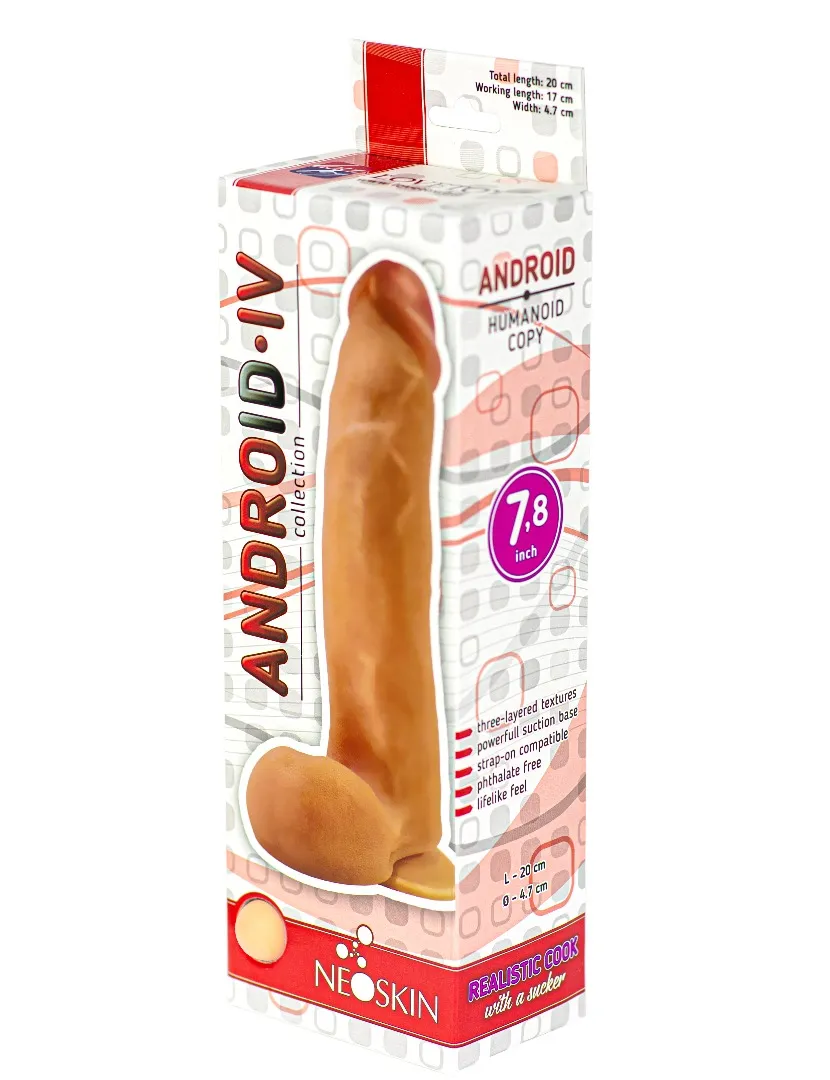 фаллоимитатор на присоске android collection-iv 7.8" 552903ru в России