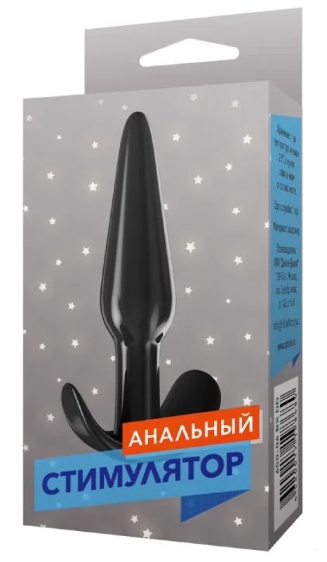 пробка анальная №6, черная в России