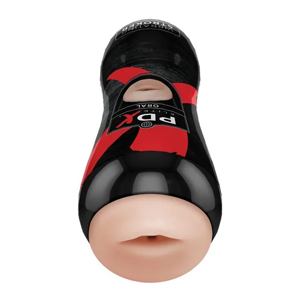 Мастурбатор-ротик в тубе с вибрацией PDX ELITE Vibrating Oral Stroker