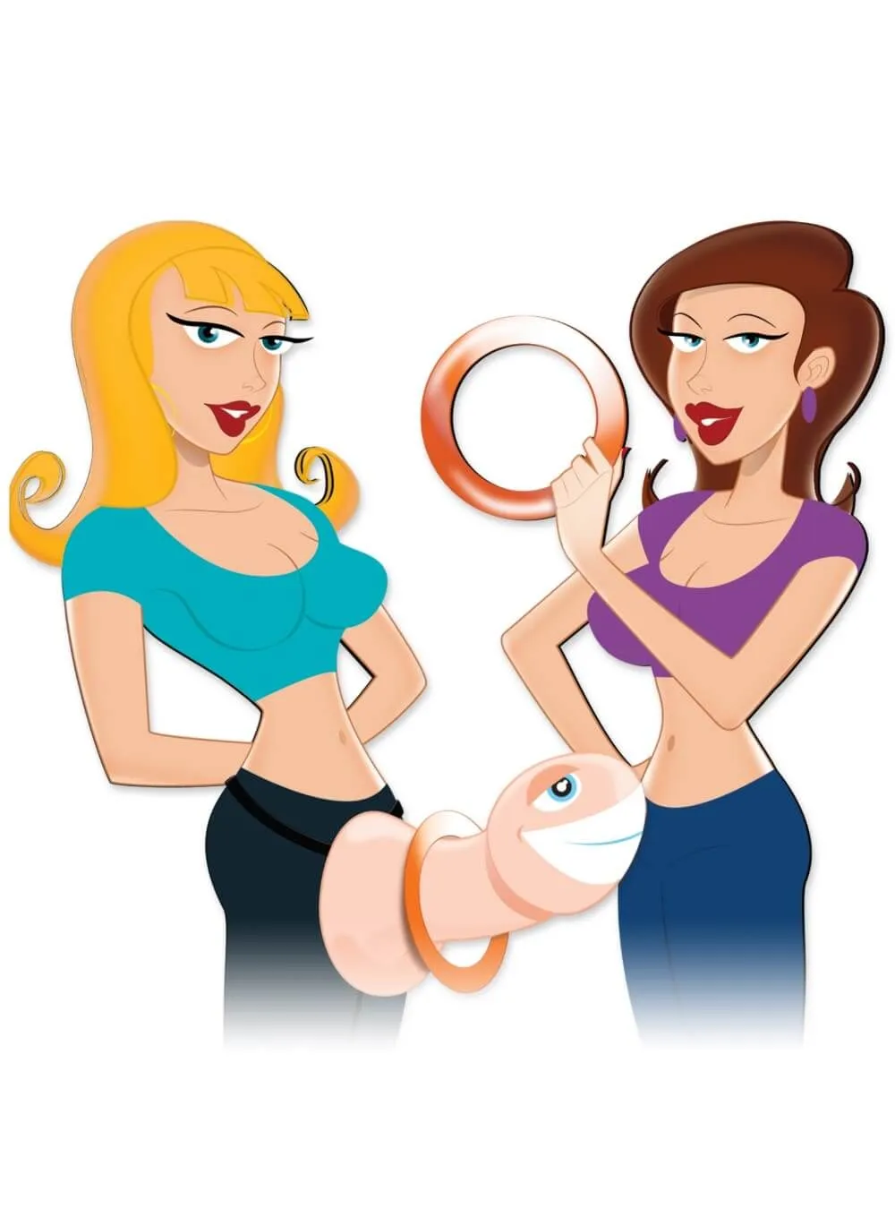 игра pipedream mr party pecker toss game надувная, 3 кольца в России