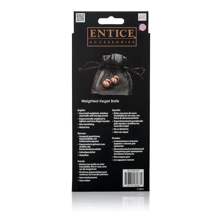 вагинальные шарики california exotic novelties weighted kegel balls, металлические в России