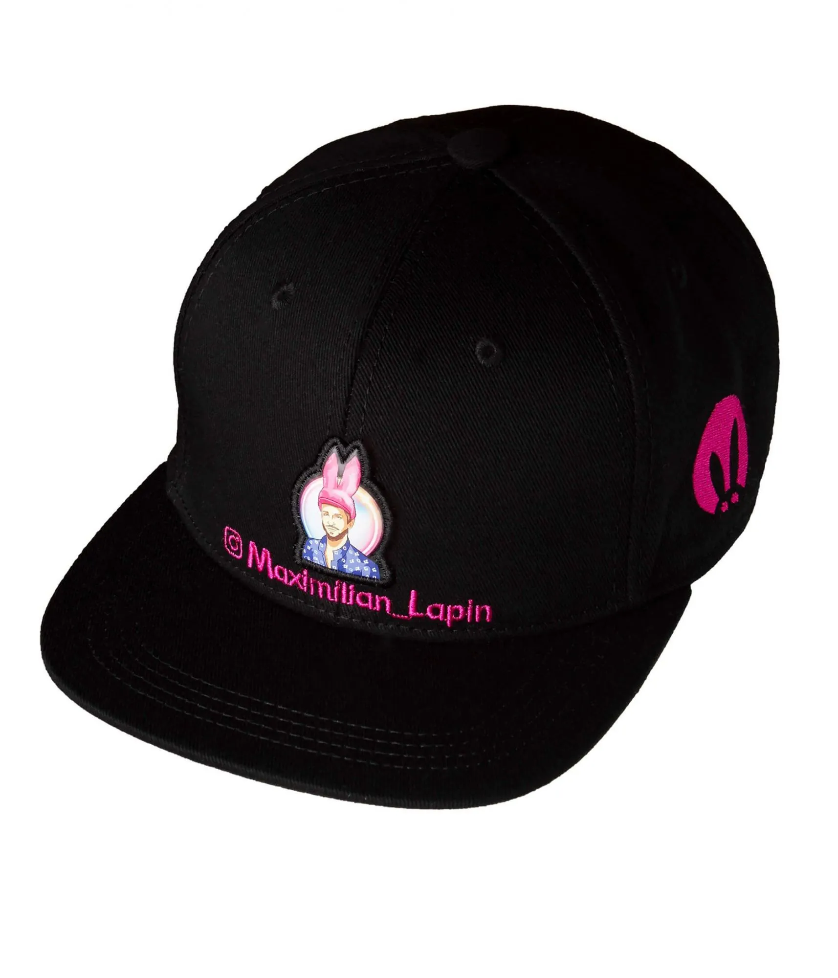 Бейсболка с вышивкой Maximilian Lapin Face черная