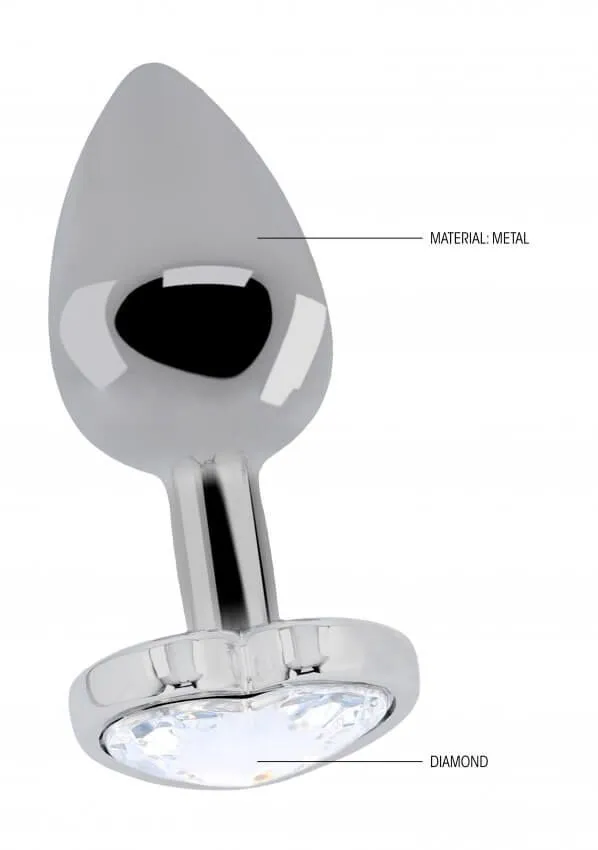 анальная пробка с сердцем shots media, диаметр 2.7 см в России