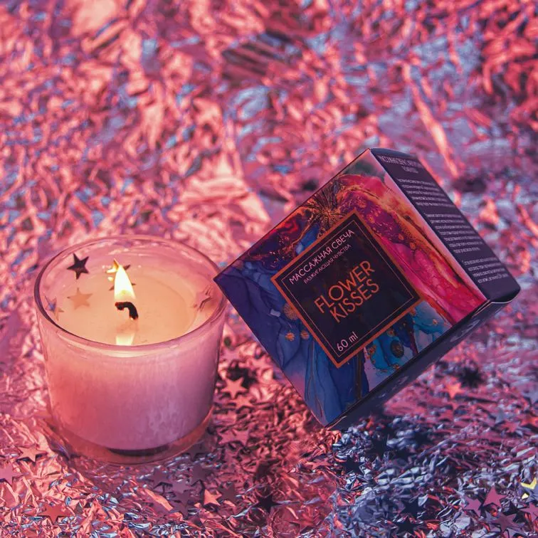 свеча массажная pinkrabbit, аромат flower kisses, 60 мл в России