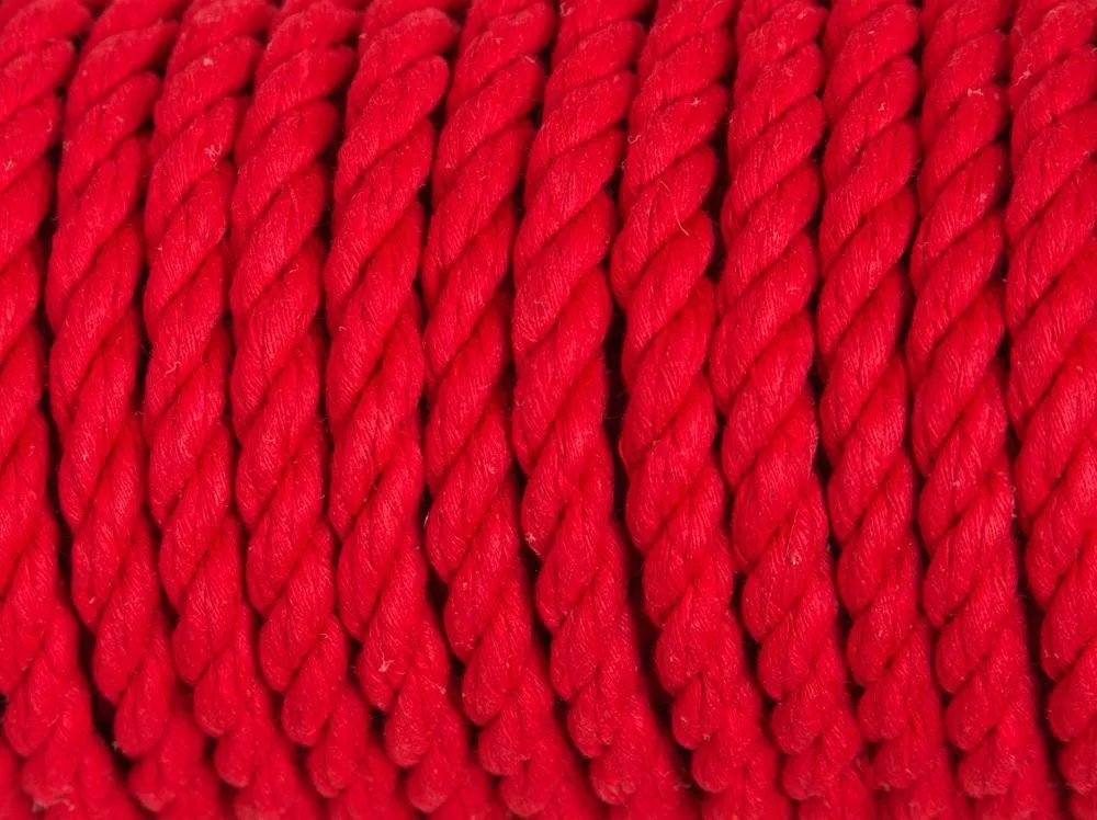 хлопковая веревка для шибари pinkrabbit красная, 20 м в России