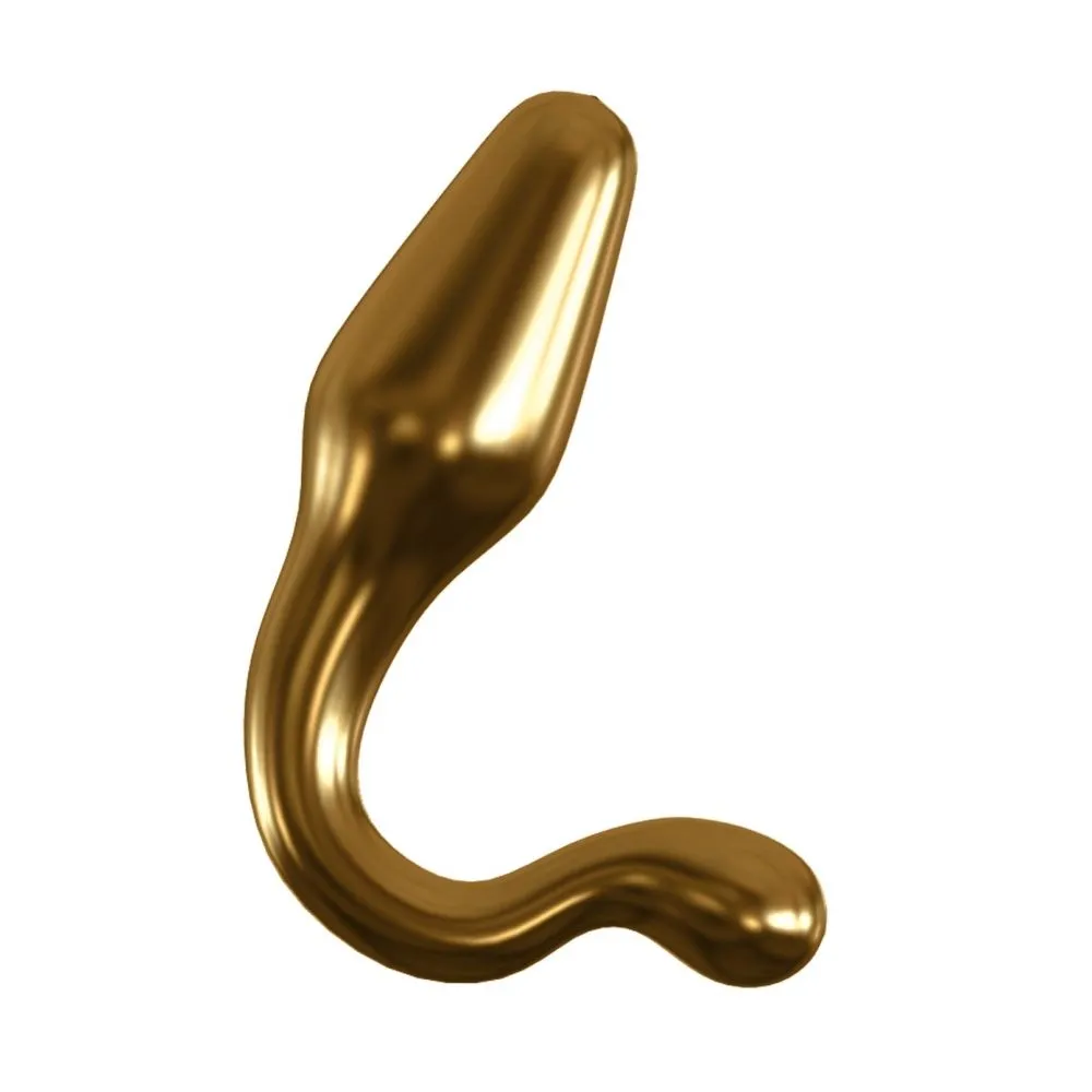 Анальная пробка Pipedream Icicles Gold Edition G12, стеклянная