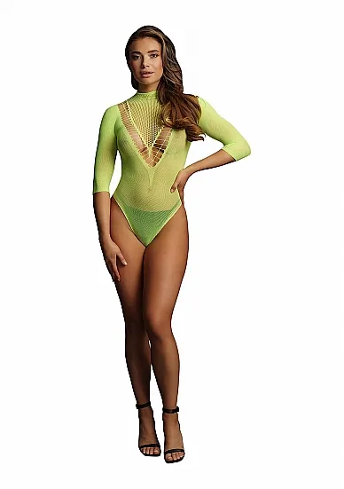 Эротическое боди с рукавами 3/4 - o/s в России