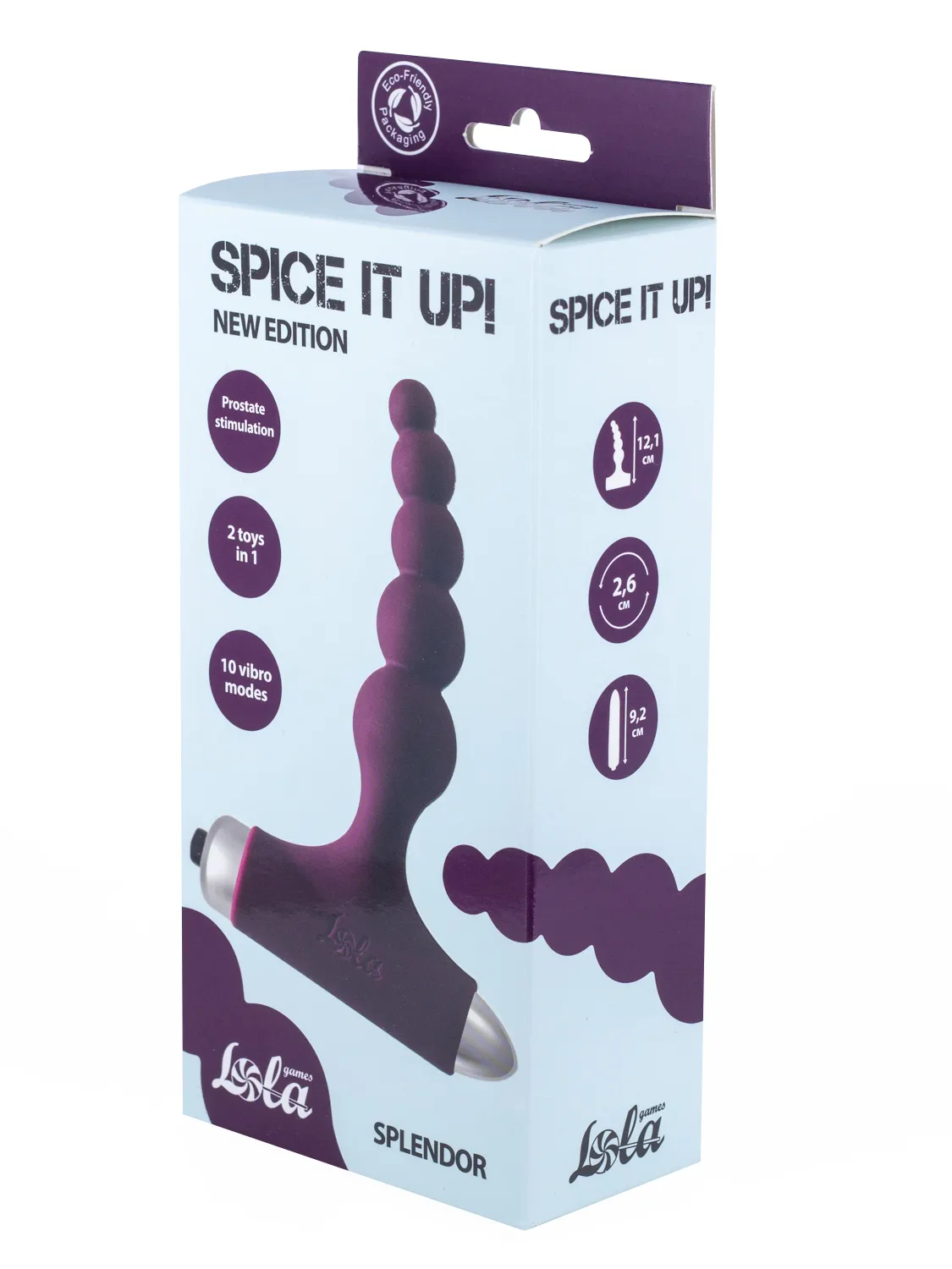 анальная пробка с вибрацией spice it up new edition splendor wine red 8017-03lola в России