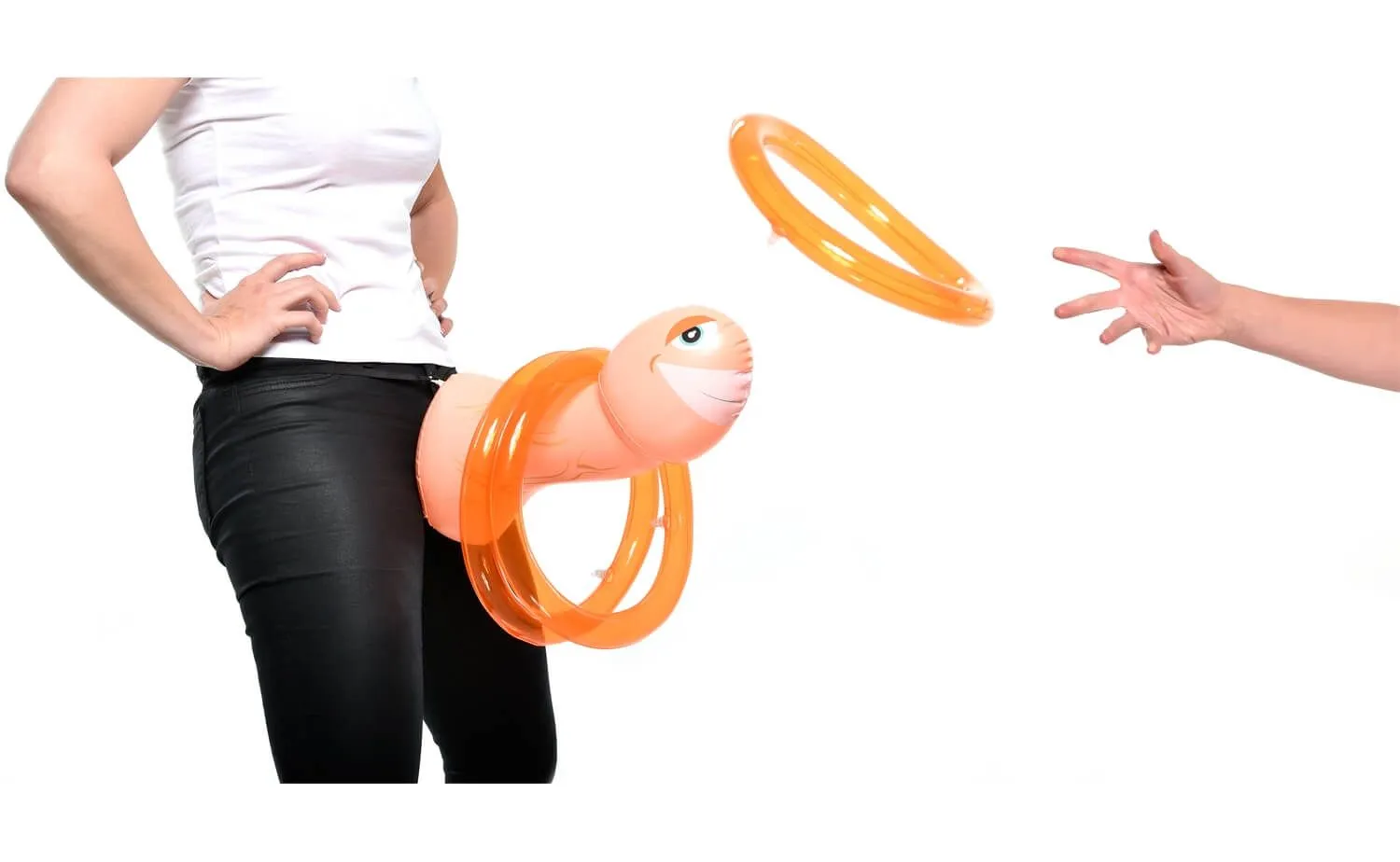 игра pipedream mr party pecker toss game надувная, 3 кольца в России