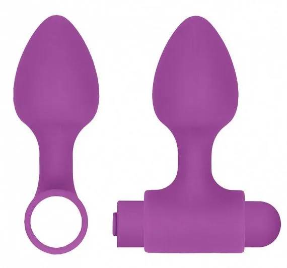 набор анальных стимуляторов shots media usb-rechargeable anal set, фиолетовый в России
