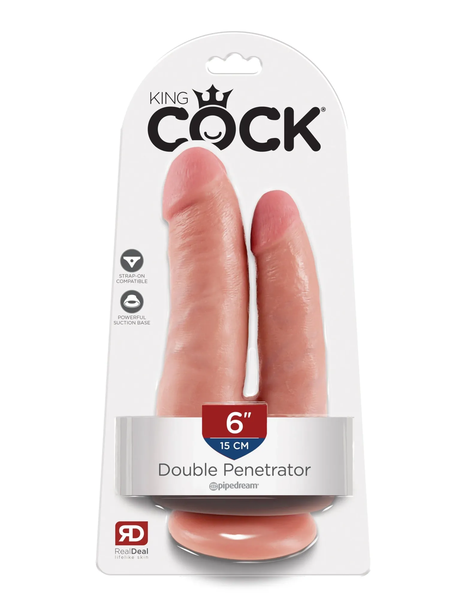 фаллоимитатор king cock double penetrator - flesh pipedream 551221pd в России