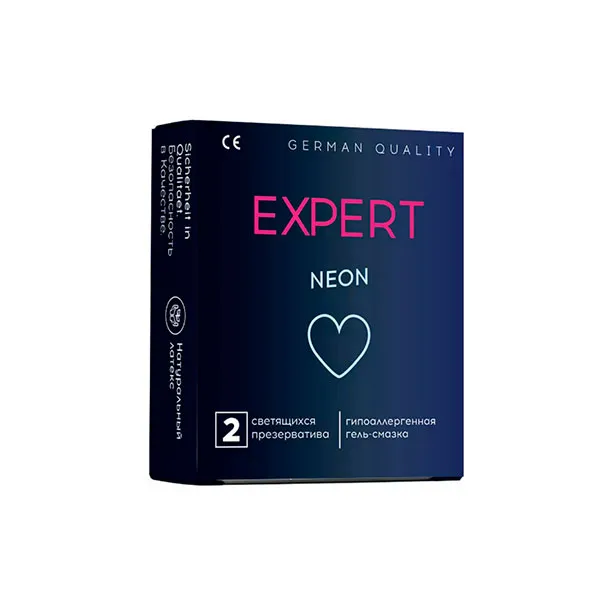 презервативы expert neon №2, светящиеся в России