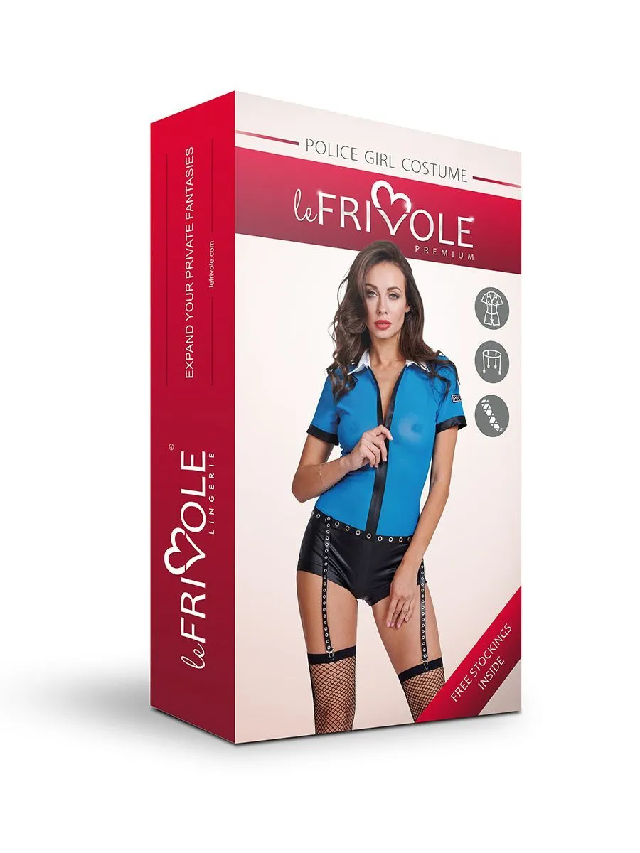 Эротическое костюм полицейского le frivole, боди на молнии в России