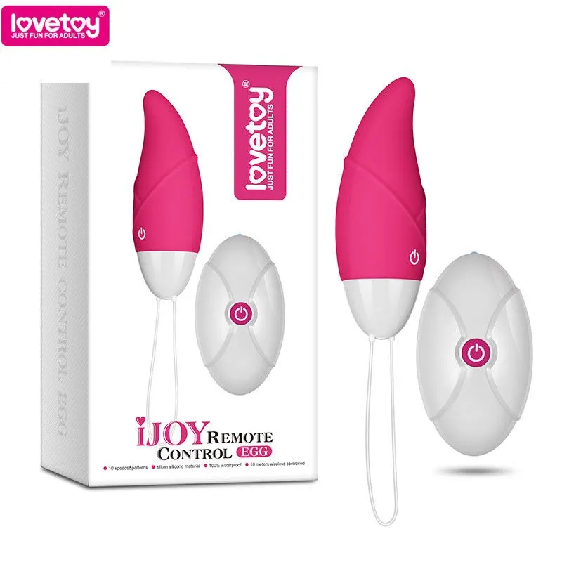виброяйцо lovetoy ijoy remote control egg, розовое в России