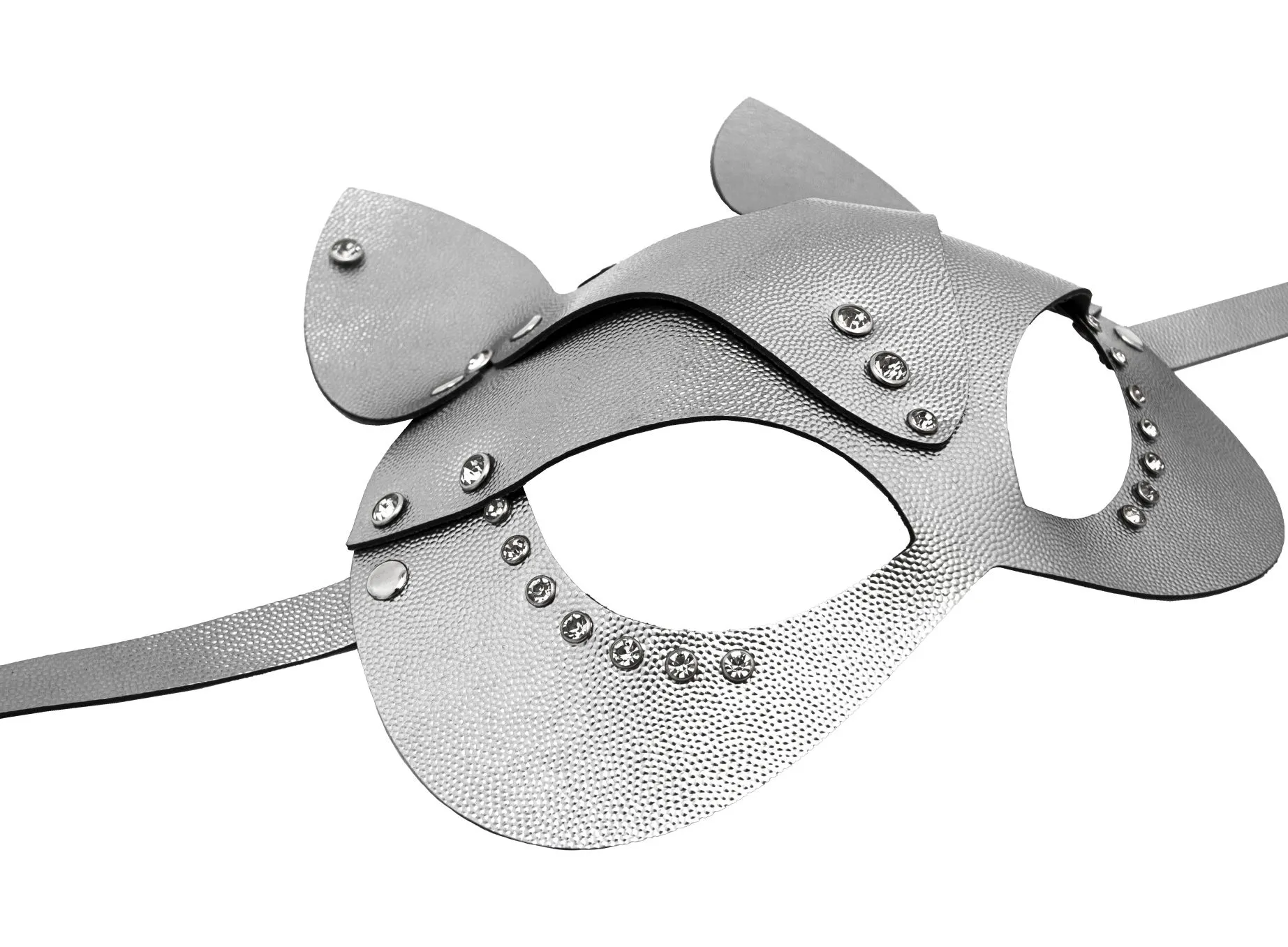 маска кошки со стразами pinkrabbit, серебро в России