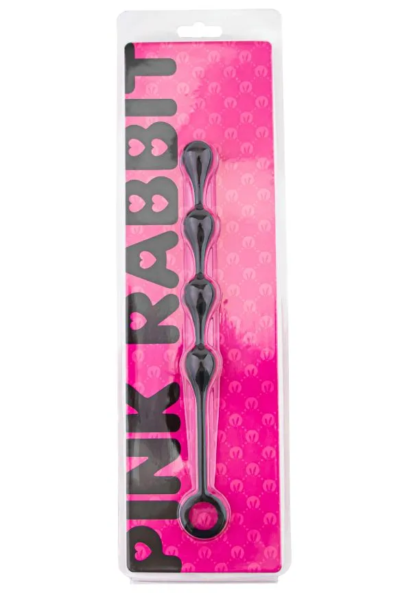 анальные шарики-капельки pinkrabbit toyz, чёрные в России