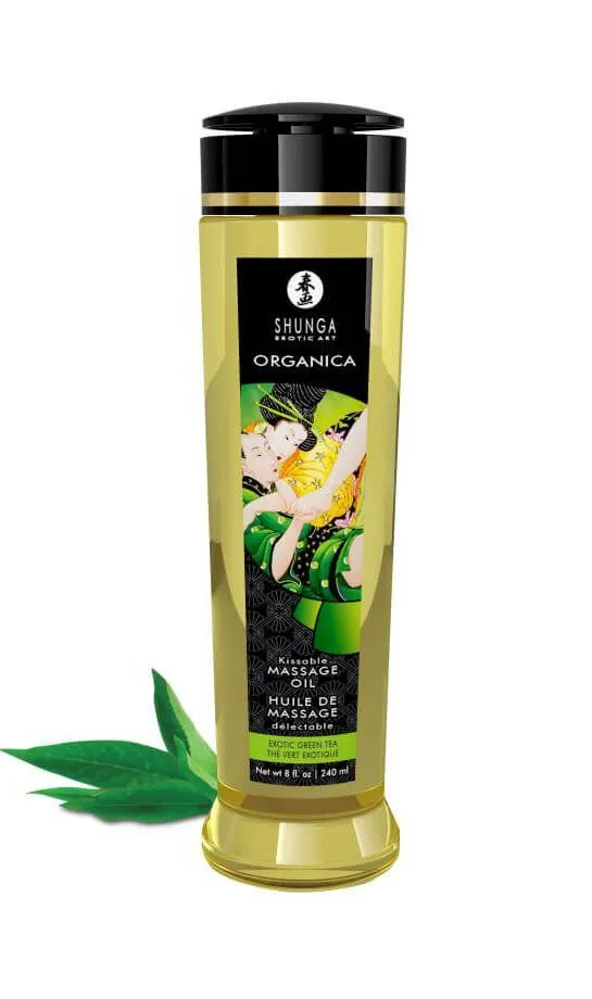 масло массажное зелный чай серии органика от shunga, 240 мл в России