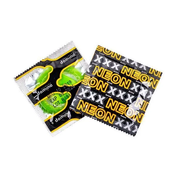 презервативы светящиеся domino neon green, 3 шт в России