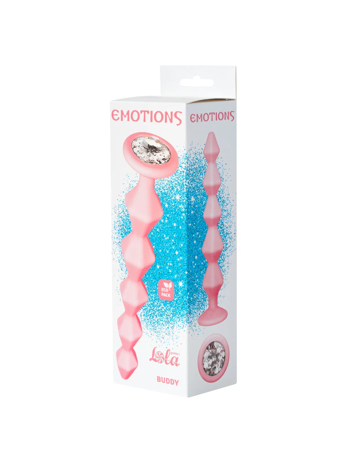 Анальная Цепочка с Кристаллом Emotions Buddy Pink 1400-01lola