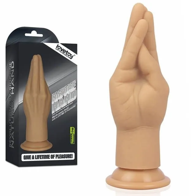 рука для фистинга lovetoy lovetoy silicone nature hand, телесная в России