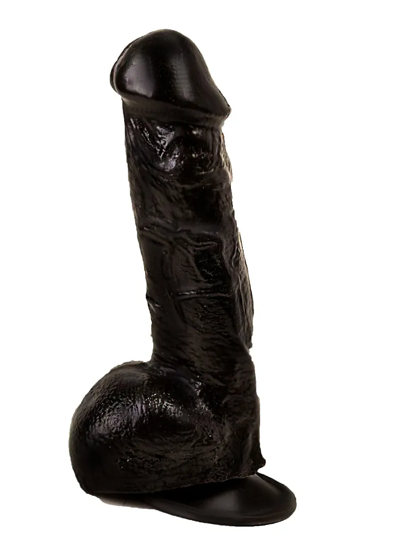 фаллоимитатор на присоске черный 401200ru в России