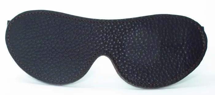 маска из натуральной кожи коричневая двухсторонняя 58003ars в России