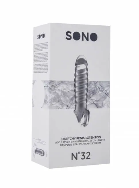 насада stretchy penis extension, прозрачная в России