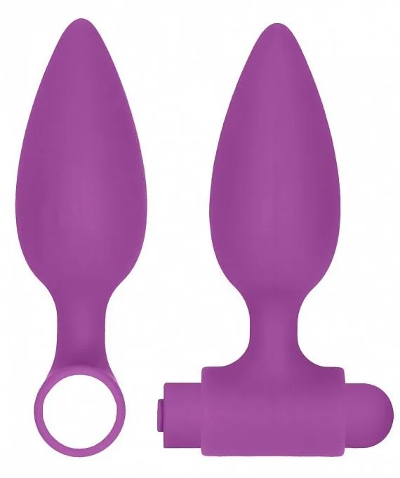 набор анальных стимуляторов shots media usb-rechargeable anal set, фиолетовый в России