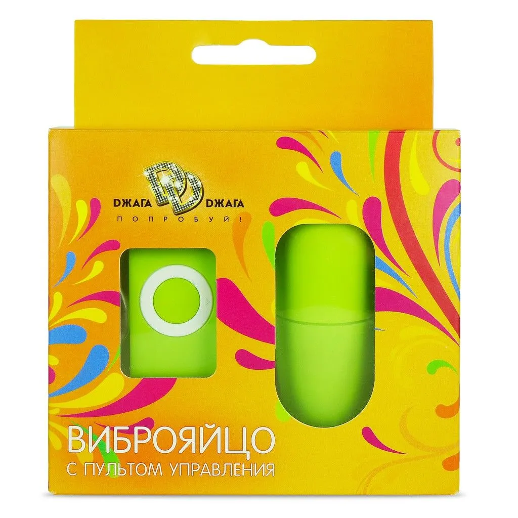 виброяйцо с пультом управления, салатовое в России