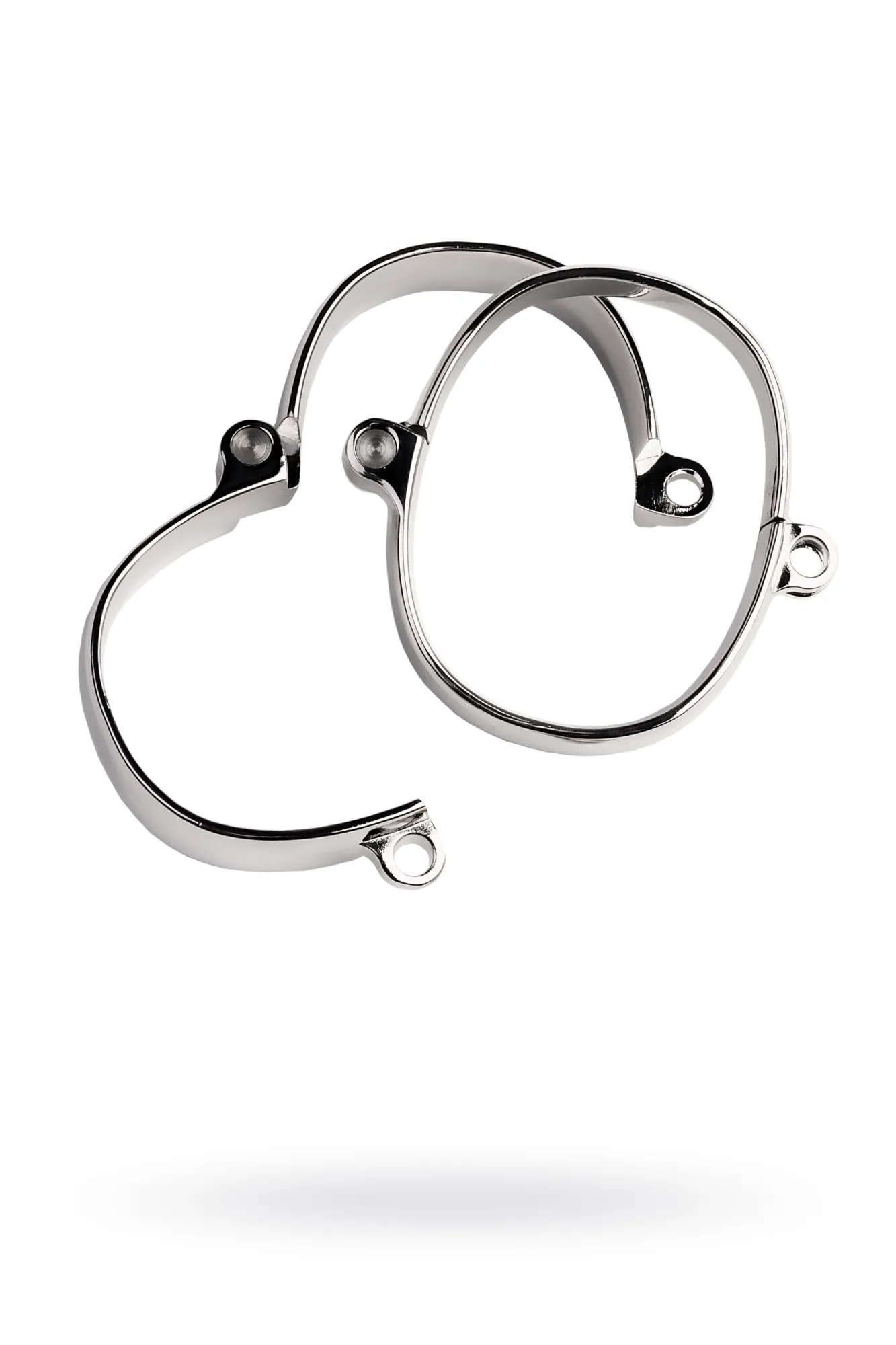 Наручники, TOYFA Metal, металл, серебристые, 11 см