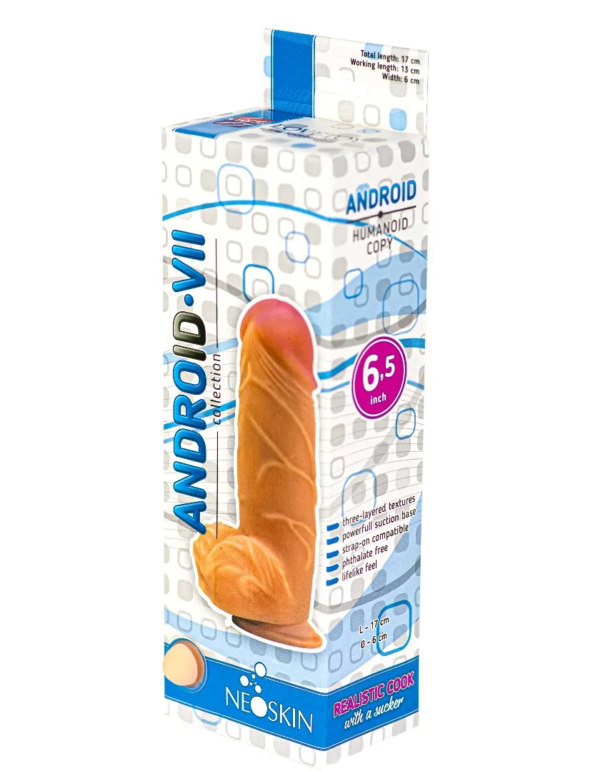 фаллоимитатор на присоске android collection-vii 6.5" 554403ru в России