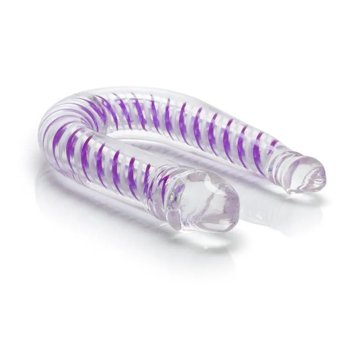 фаллоимитатор двойной california exotic novelties art deco ac-dc, фиолетовый в России