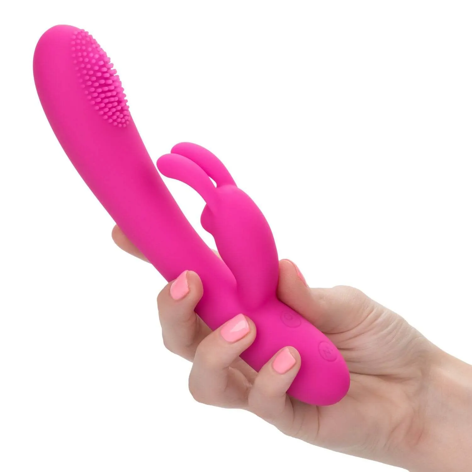 вибратор california exotic novelties embrace massaging rabbit, розовый в России