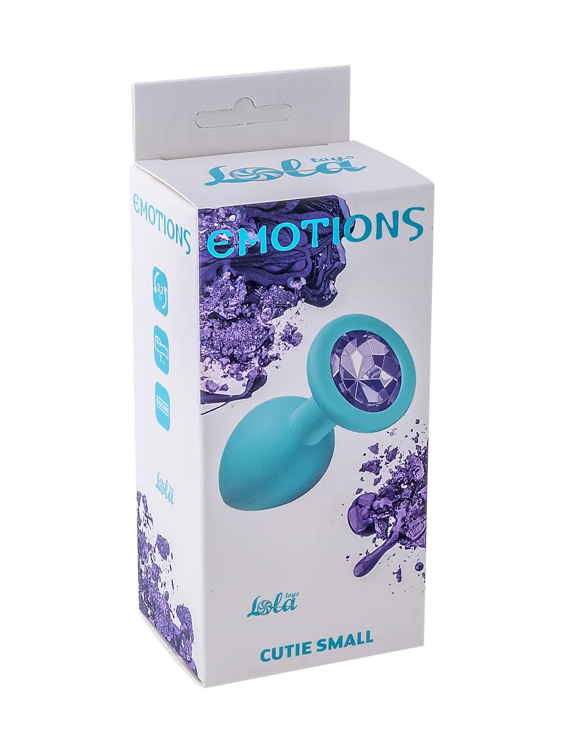 анальная пробка emotions cutie small turquoise light purple crystal 4011-05lola в России