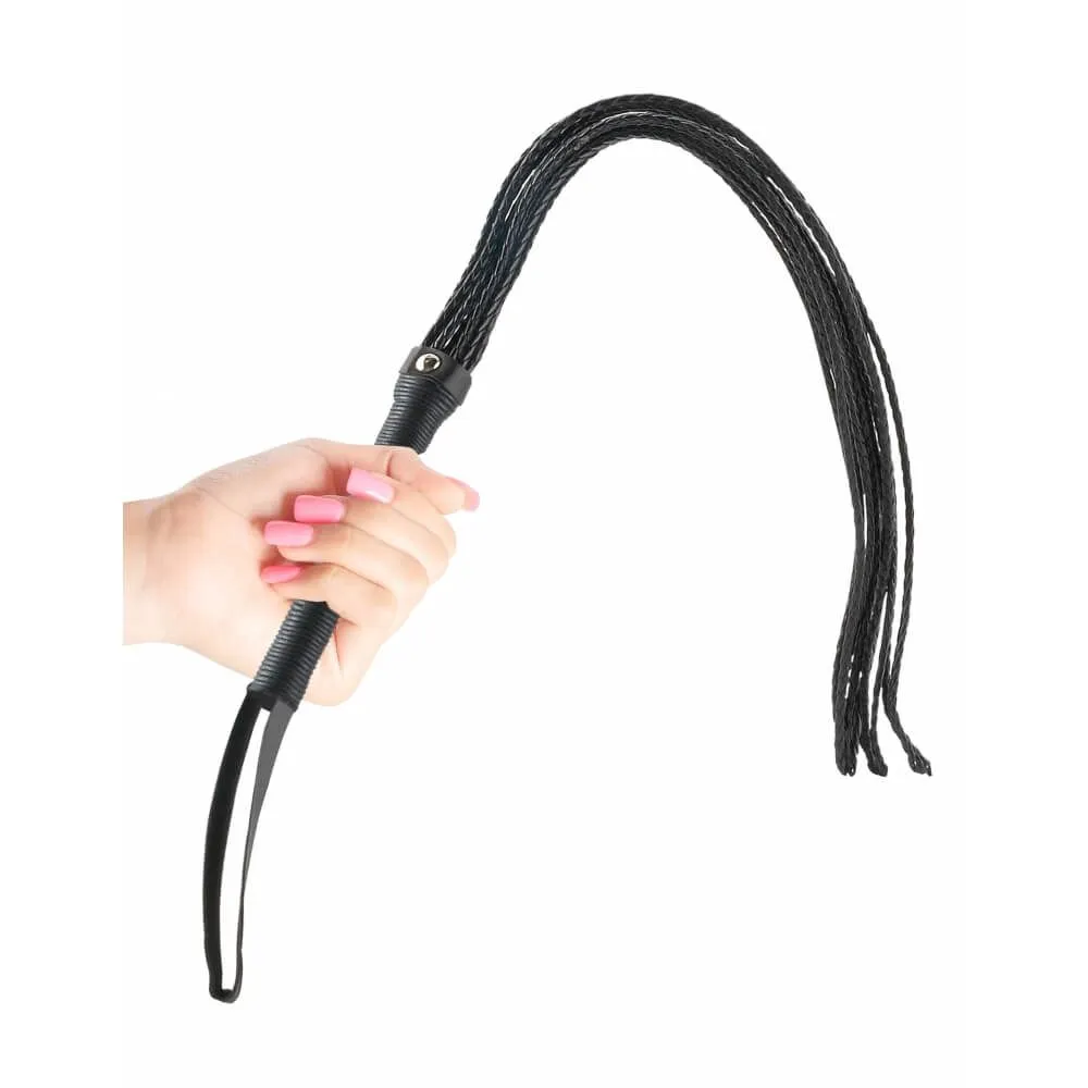 плеть pipedream braided cat-o-nine, чёрная в России