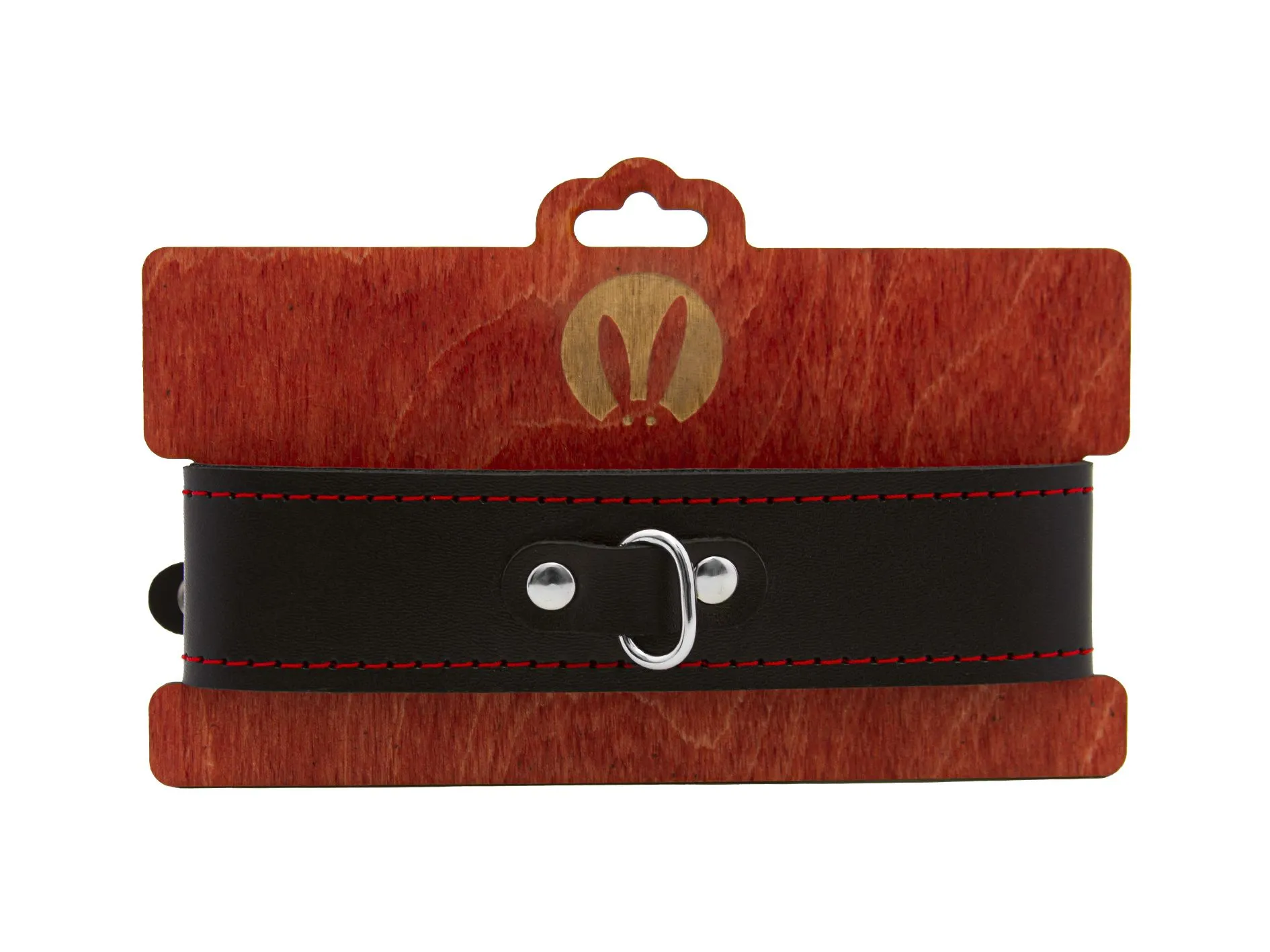 ошейник pinkrabbit двухслойный, с красной строчкой в России