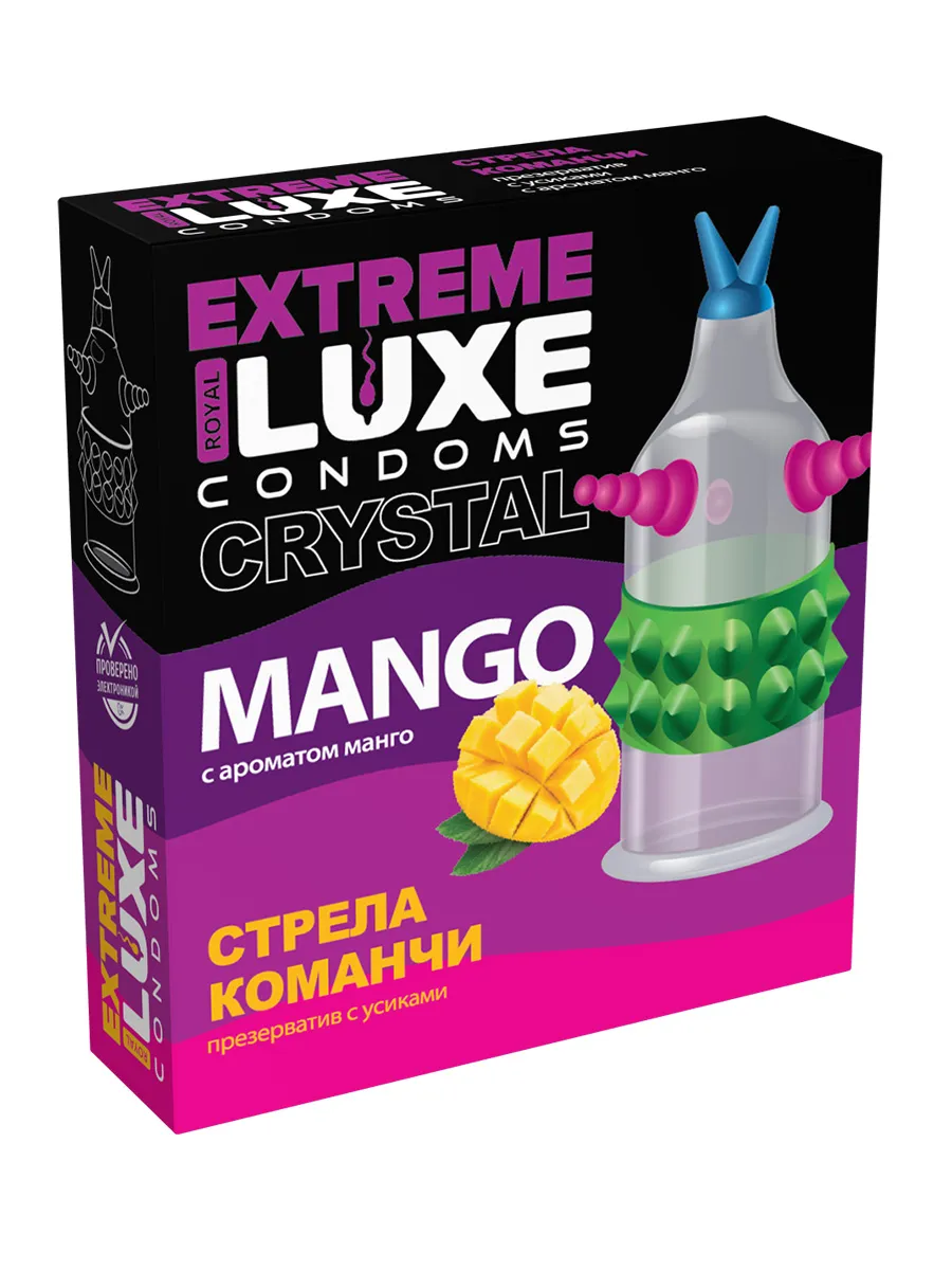 Презервативы презерватив luxe black extreme стрела команчи, манго в России