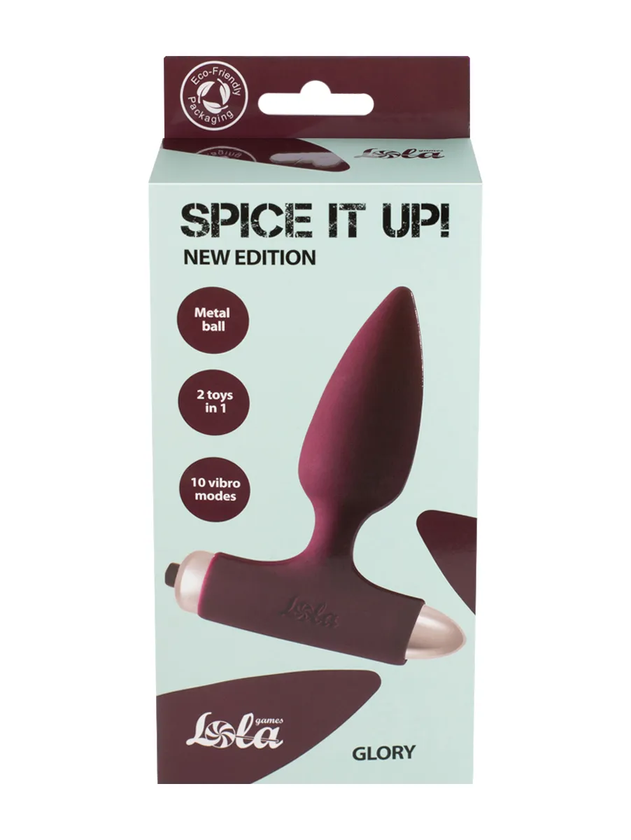 анальная пробка с вибрацией spice it up new edition glory wine red 8015-03lola в России