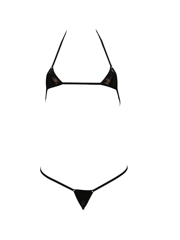 Эротическое мини-бикини foly, винил в России