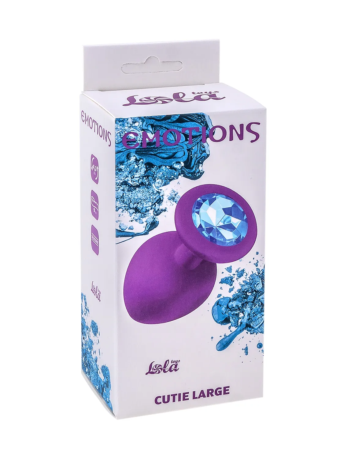 анальная пробка emotions cutie large purple light blue crystall 4013-05lola в России