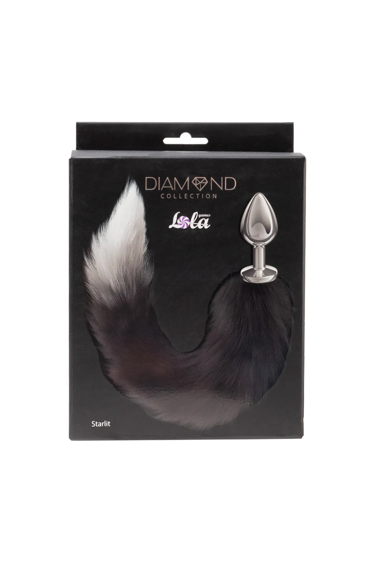 анальная пробка с хвостом diamond starlit black 4020-01lola в России