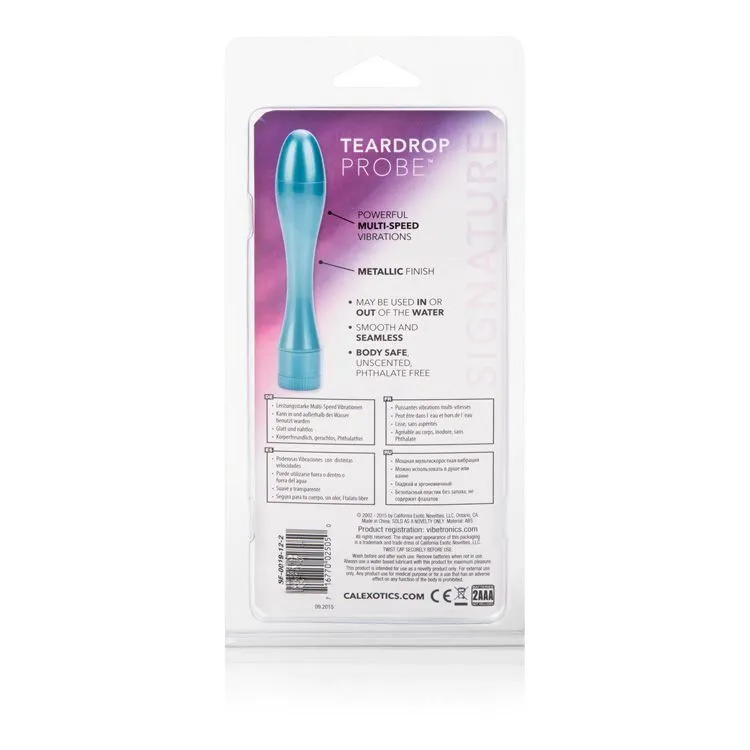 вибратор california exotic novelties teardrop probe, голубой в России
