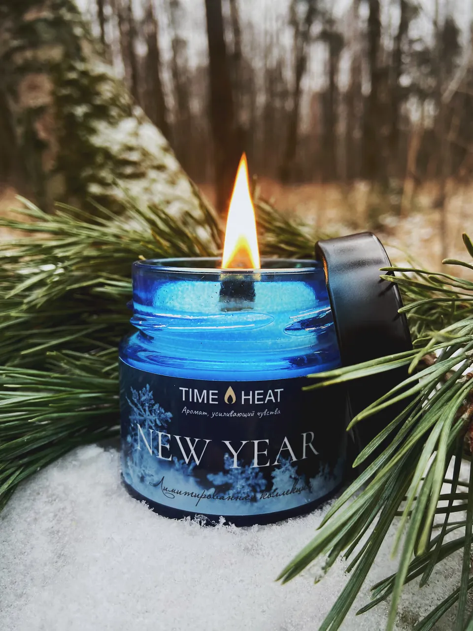 свеча ароматическая лимитированная time heat "new year" в банке в России