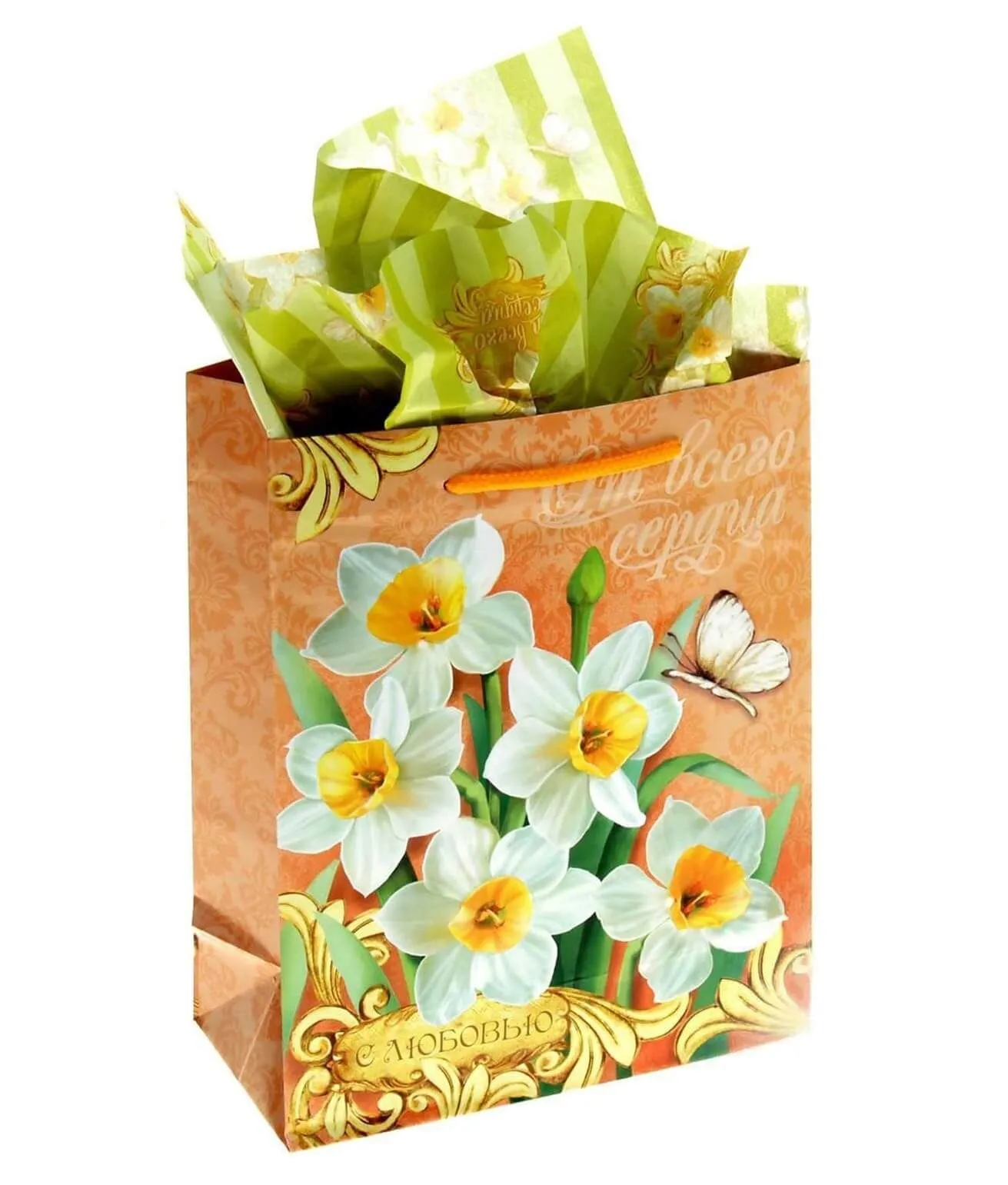 Набор для упаковки подарка Сима Ленд Очаровательный нарцисс, с аромабумагой